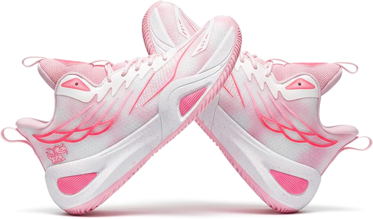 

Мужские баскетбольные кроссовки высокие нескользящие спортивные кеды Y2K массивного дизайна для ходьбы, тренировок в зале Yozti, розовый