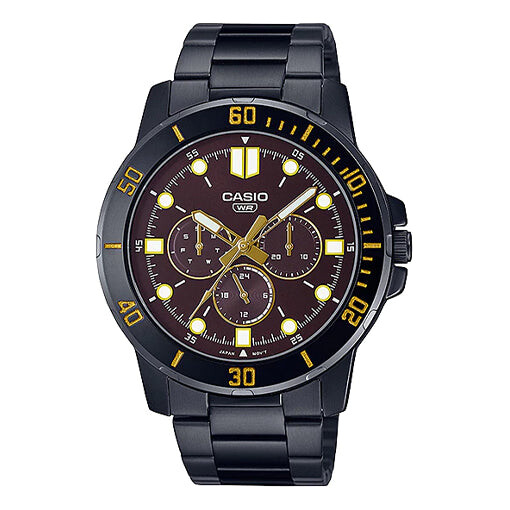

Часы Casio Dress Classic Minimalistic Analog Watch 'Black Gold', черный