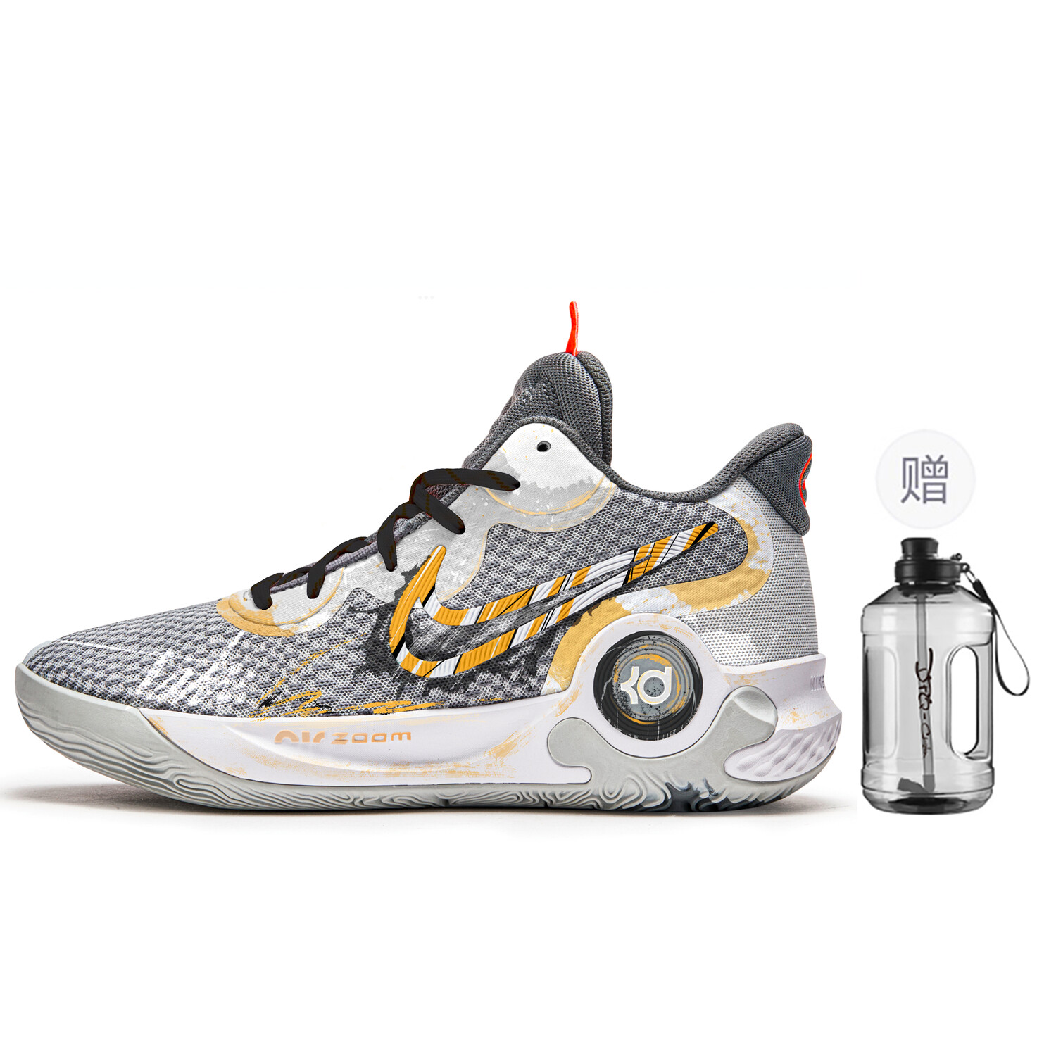 

Баскетбольные кроссовки Trey 5 Basketball Shoes Unisex Mid-Top Gray/Orange Nike
