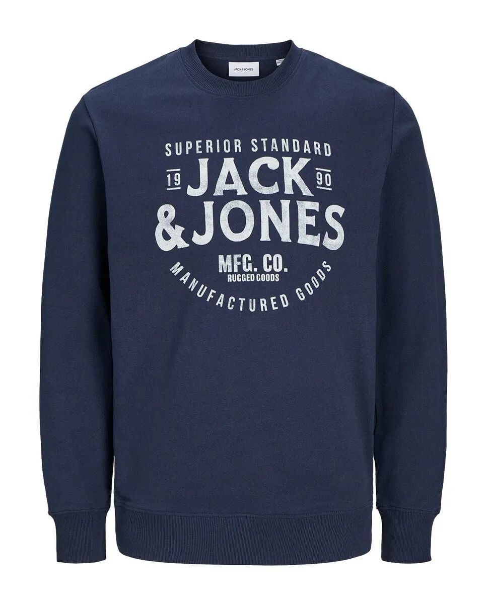 

Мужская толстовка с круглым вырезом и длинными рукавами Jack & Jones, синий