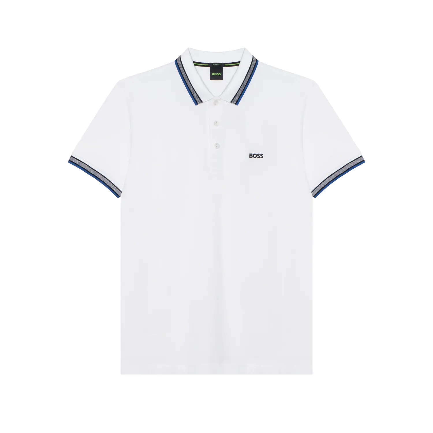 

Босс логотип вышитая короткий рукав поло HUGO BOSS, белый