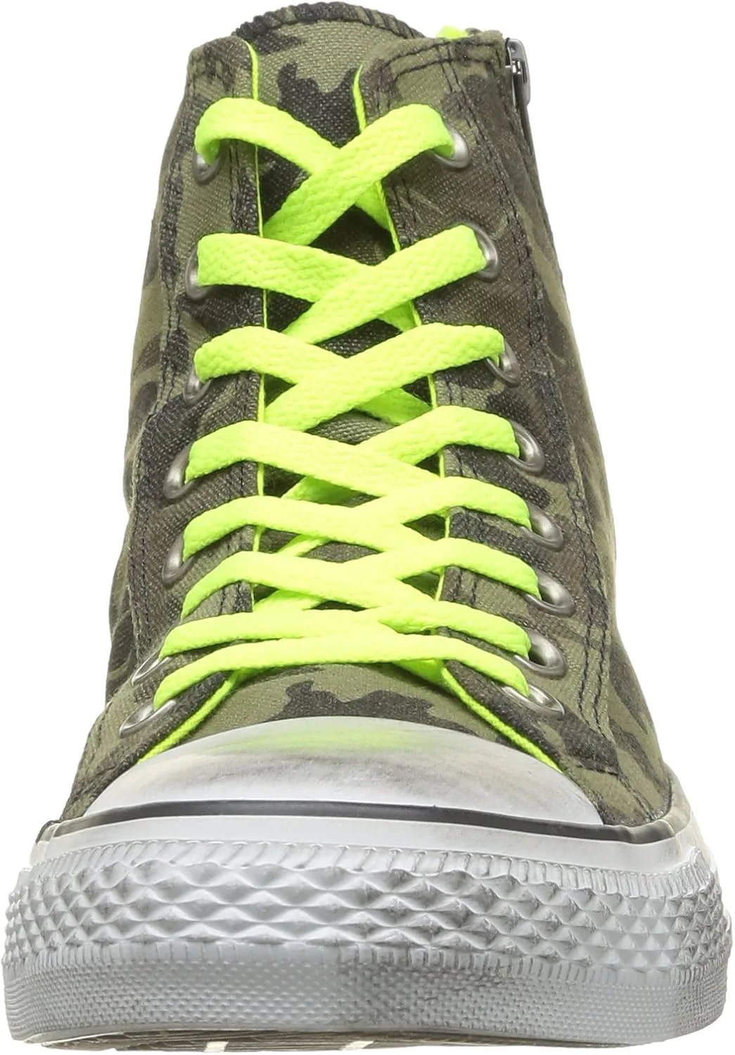 Кроссовки Converse All Star Hi Side Zip Canvas, унисекс, для взрослых, зеленый/желтый — фото 2