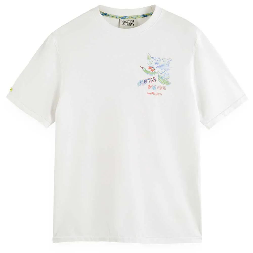 

Футболка Scotch & Soda Front Back Swan Artwork, белый