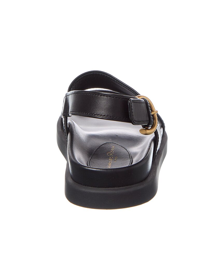 Gianvito Rossi Bilbao Leather Sandal, черный — фото 3