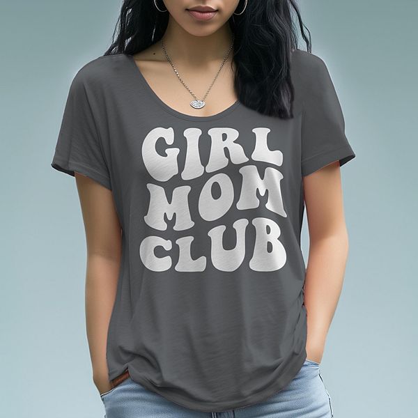 

Футболка с принтом Women's girl mom club Unbranded
