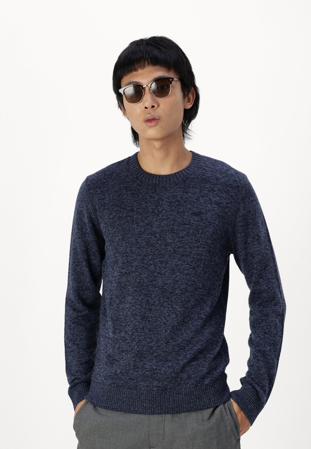 

Джемпер CREW Hollister Co., темно-синий