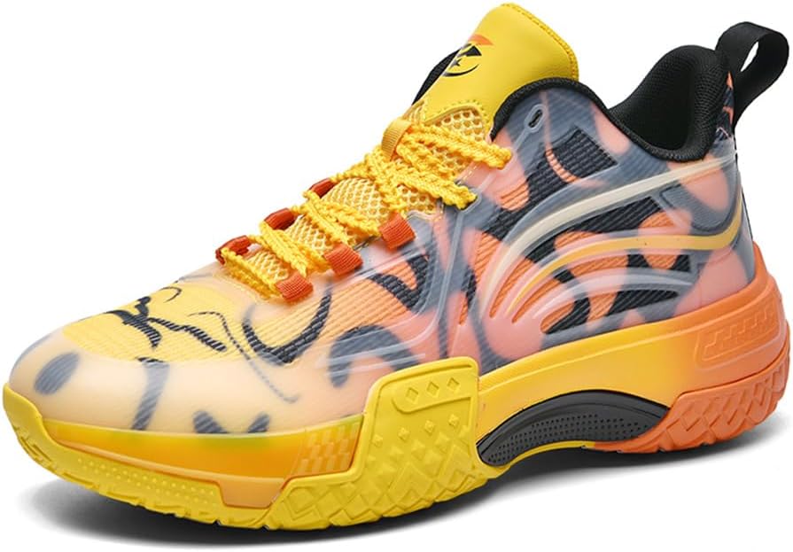 

Кроссовки Mashangfu Men Running Work для бега, баскетбола и повседневной ходьбы, желтый