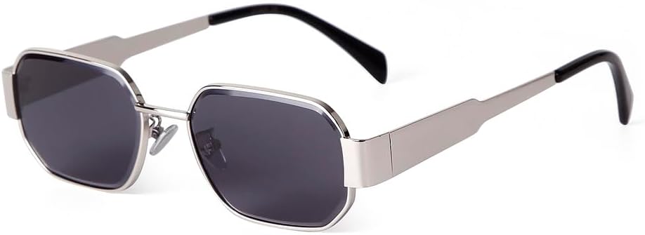 

Ретро металлические прямоугольные солнцезащитные очки для женщин и мужчин, роскошные винтажные солнцезащитные очки для женщин и мужчин, защита от ультрафиолета UV400 LVTFCO, C2