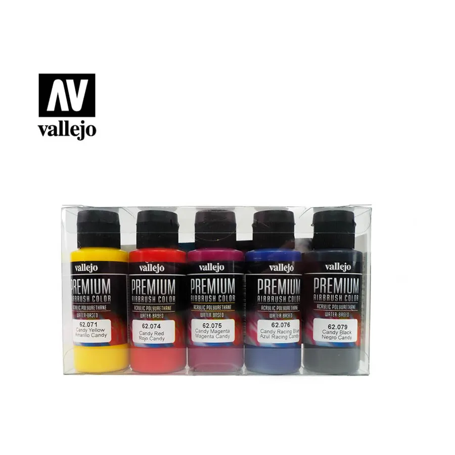 

Премиум-набор красок для аэрографа — конфетные цвета, Airbrush Paint Sets (Vallejo)