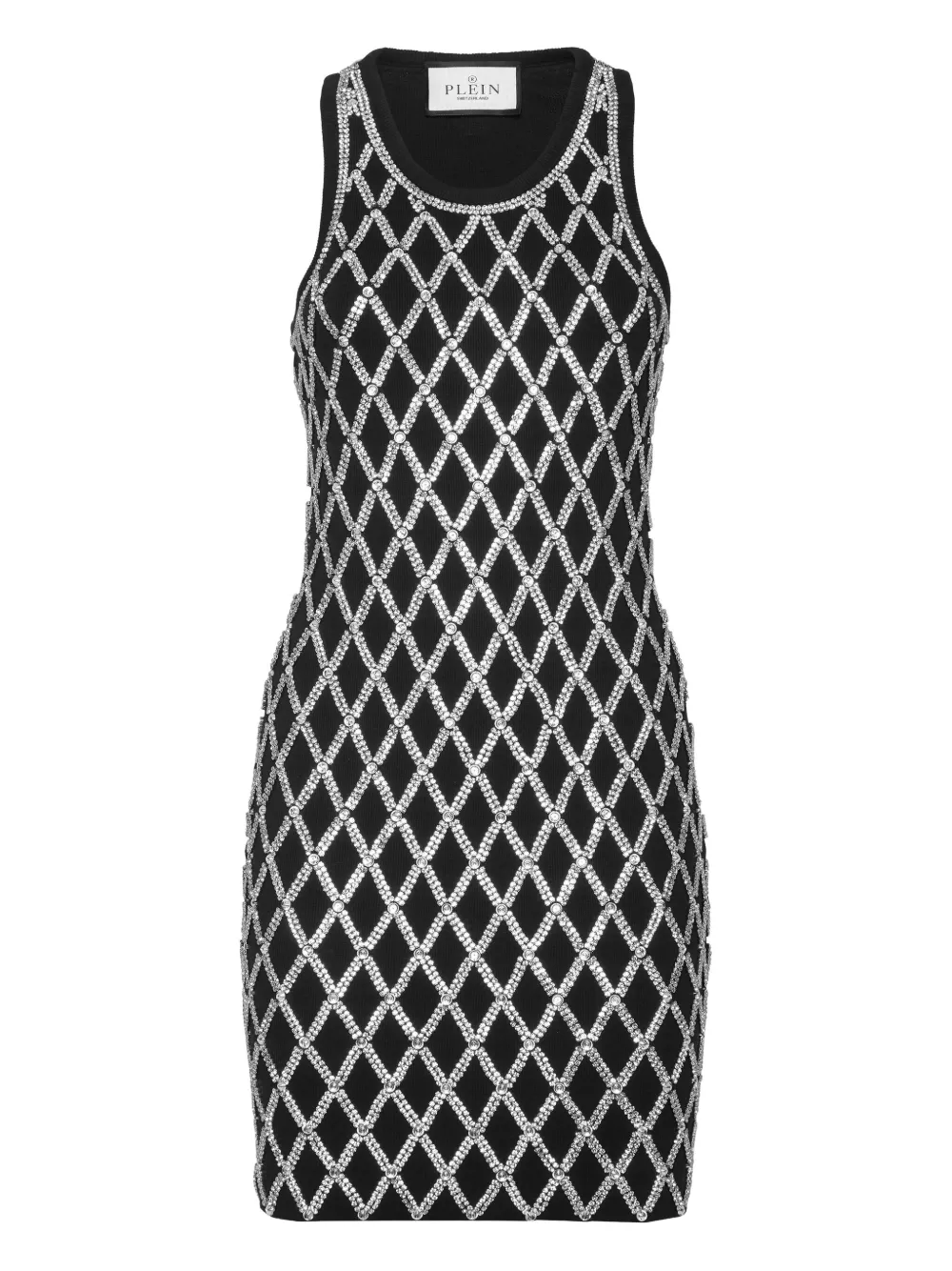 

Платье мини Crystal Net Philipp Plein, черный
