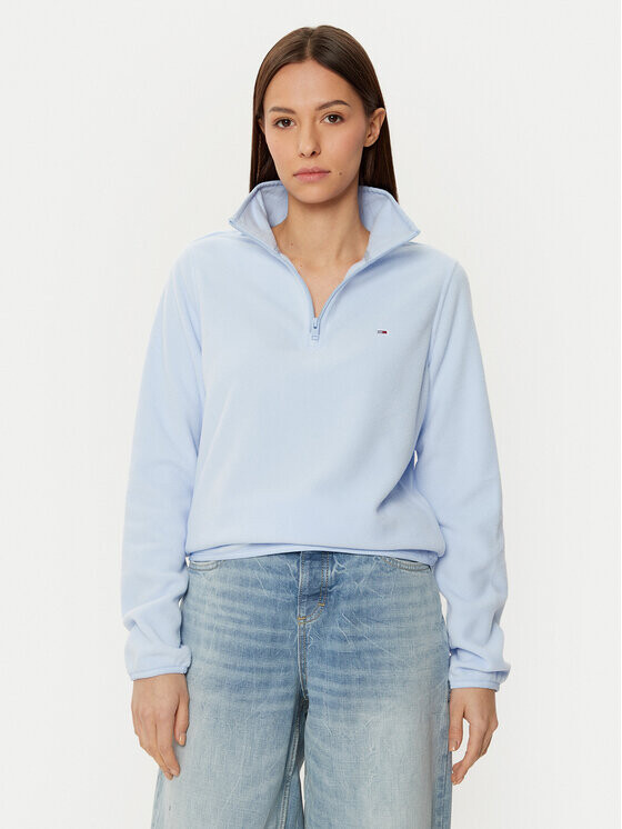 

Флисовая куртка стандартного кроя Tommy Jeans, голубой