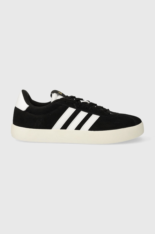 Кожаные кроссовки Vl Court Adidas, черный