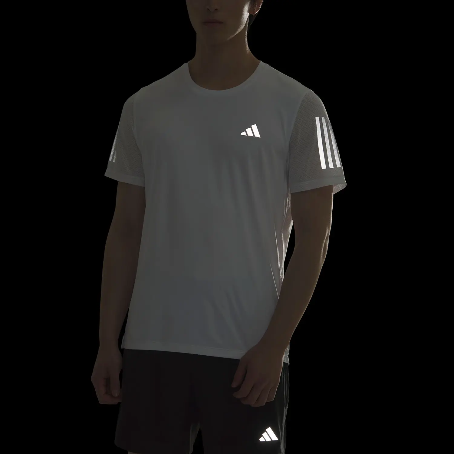 Adidas Футболка для бега Own The Run ClimaCool COOLER мужская White/Dark Silver Gray — фото 4