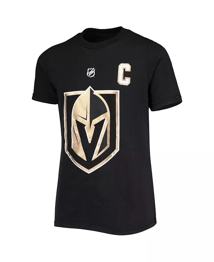 Черная футболка Big Boys Mark Stone Vegas Golden Knights с именем и номером игрока Outerstuff, черный — фото 3