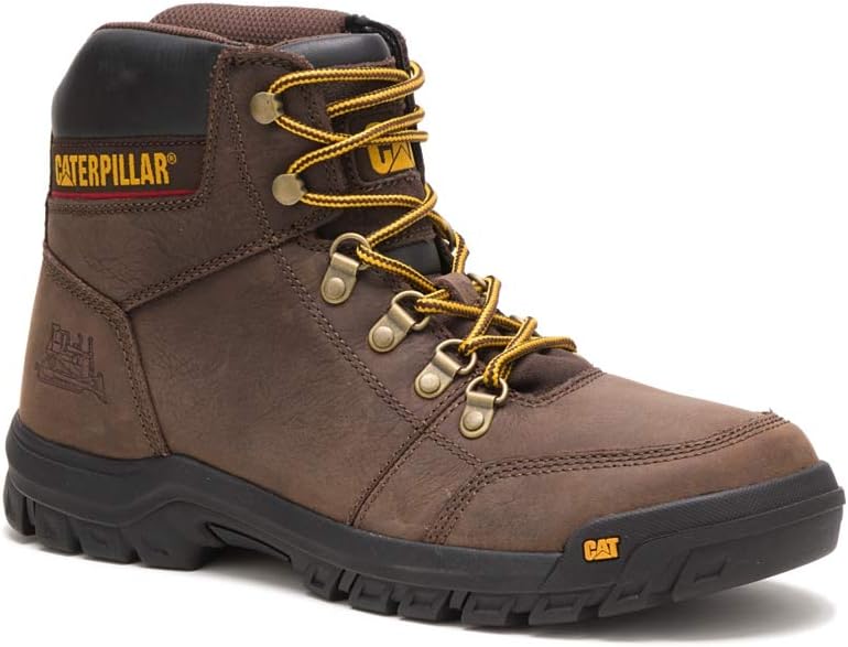 Мужские ботинки Cat Footwear с мягким носком, контурные, темно-коричневый — фото 2