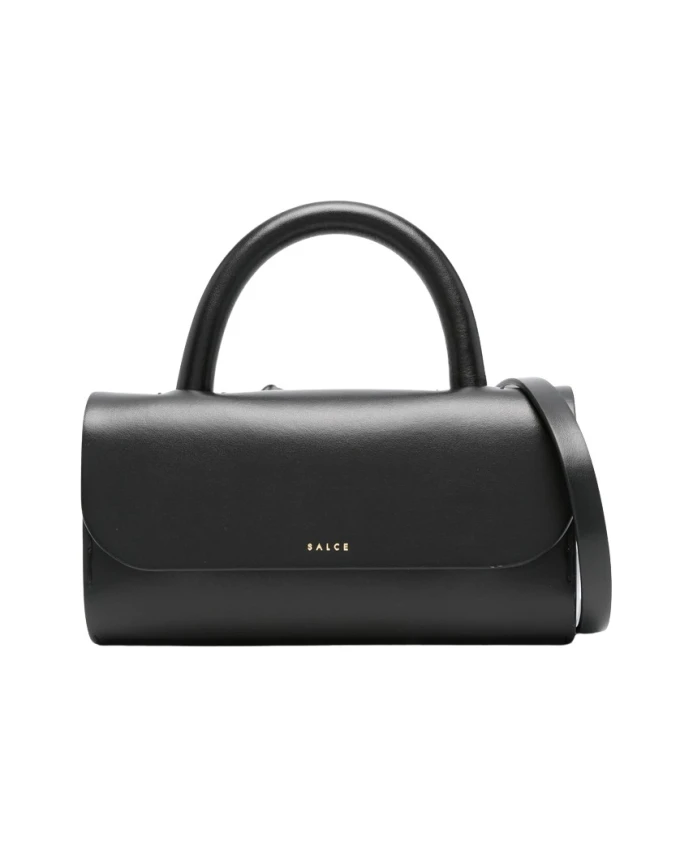 

Миниатюрная кожаная сумка-тоут Salce, черный