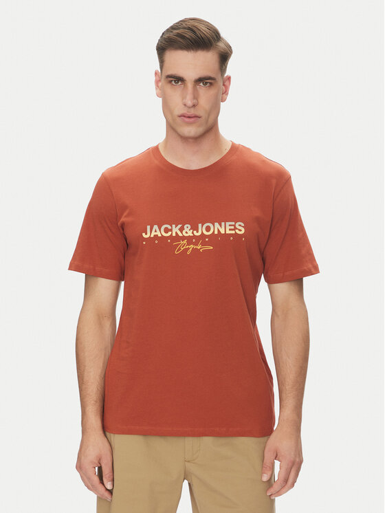

Футболка обычного кроя Canggu 12281809 Jack&Jones, красный