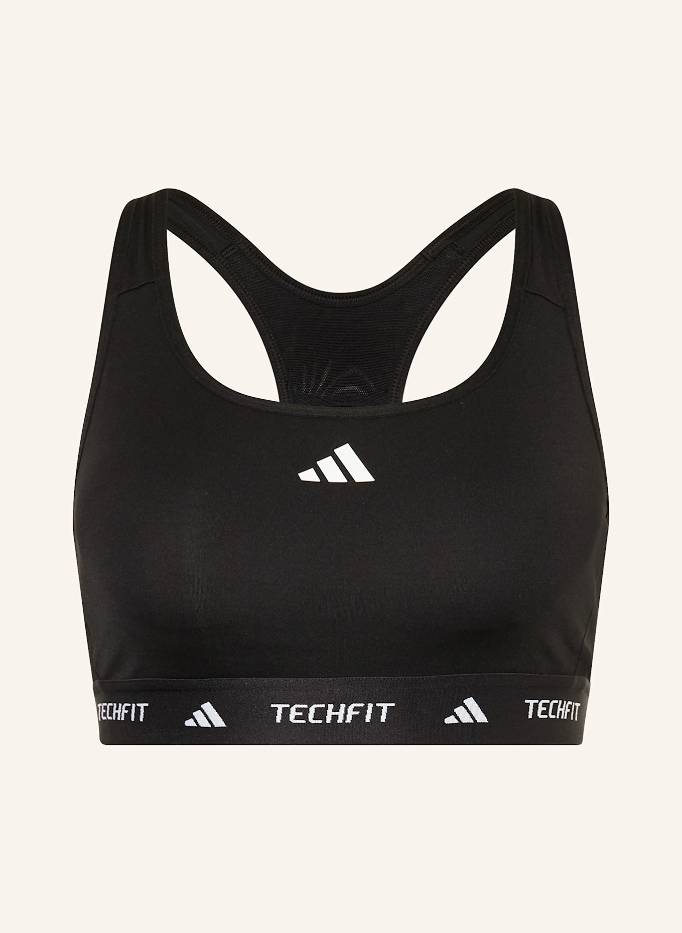 

Спортивный бюстгальтер techfit Adidas, черный