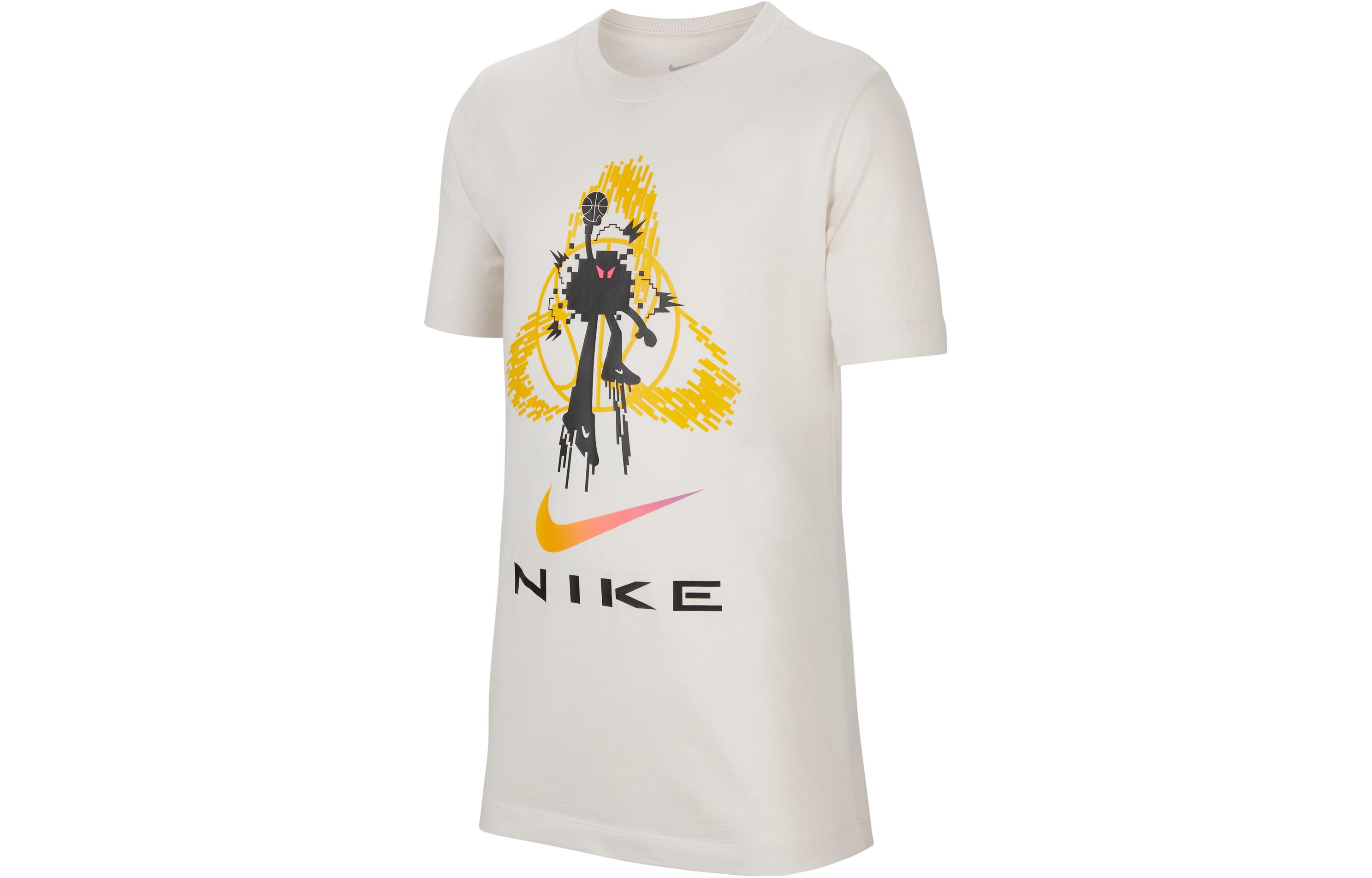 Nike SS23 Resistant High Basketball Series футболка Phantom Gray White для детей — фото 3