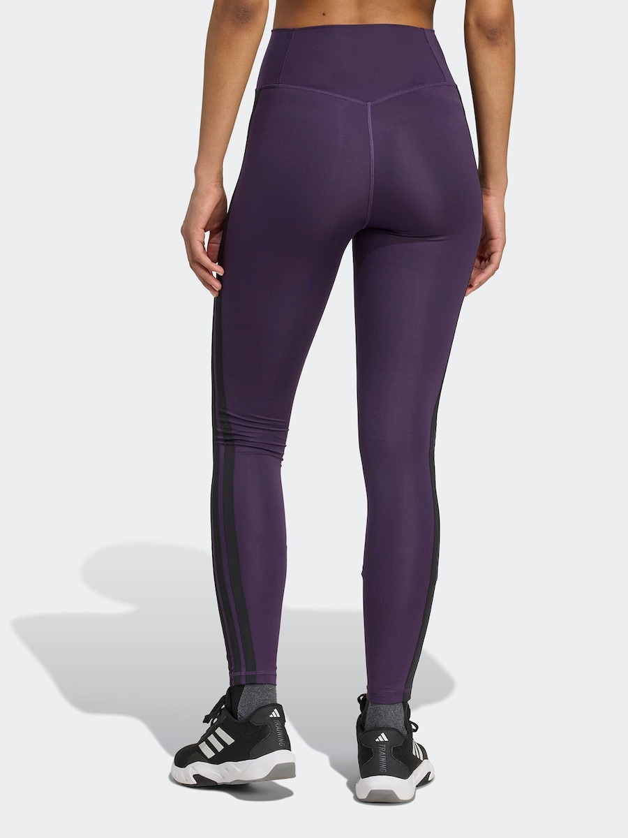 Узкие спортивные брюки ADIDAS PERFORMANCE Optime Essentials, фиолетовый — фото 3