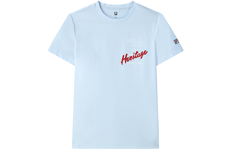 

FILA Футболка Athletics мужская светло-голубая, Синий, FILA Футболка Athletics мужская светло-голубая