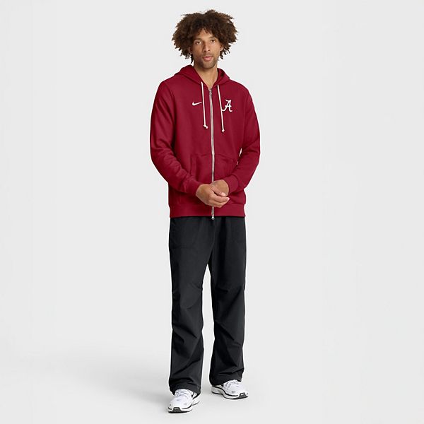 Мужская худи dri-fit full-zip crimson alabama crimson tide 2025 sideline standard issue Nike — фото 4
