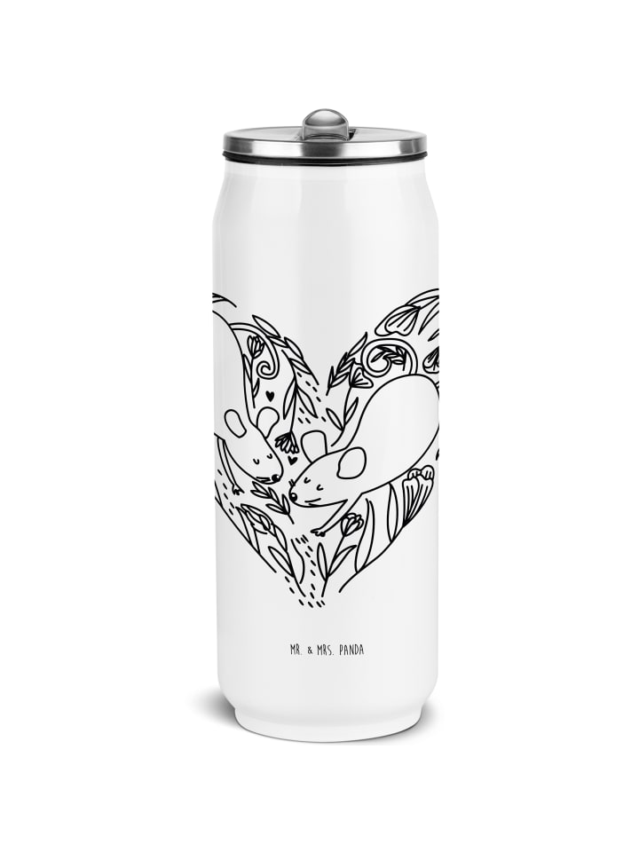 

Mr. & Mrs. Panda Банки для питья, бутылка для питья, мыши, сердце, не говоря ни слова, белым цветом