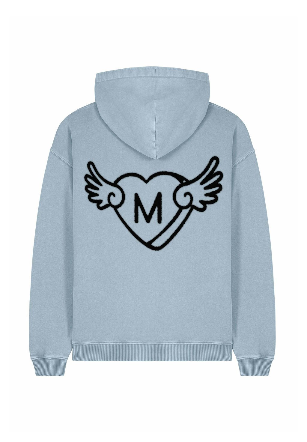 

Толстовка WINGS BACK EMBROIDERY UNISEX VINTAGE - Hoodie Mira Paris, сине-серый