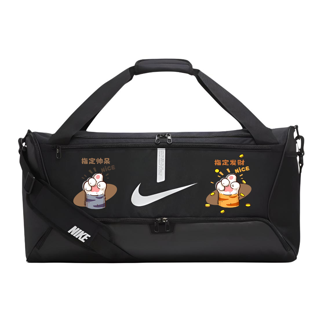 

Nike Полиэстеровый узорчатый принтованный рюкзак унисекс черный