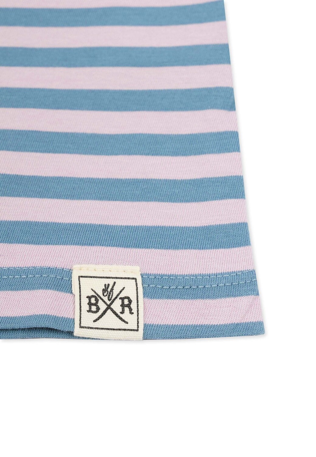Футболка в полоску Band of Rascals, цвет Aegean Blue Faded Pink — фото 4