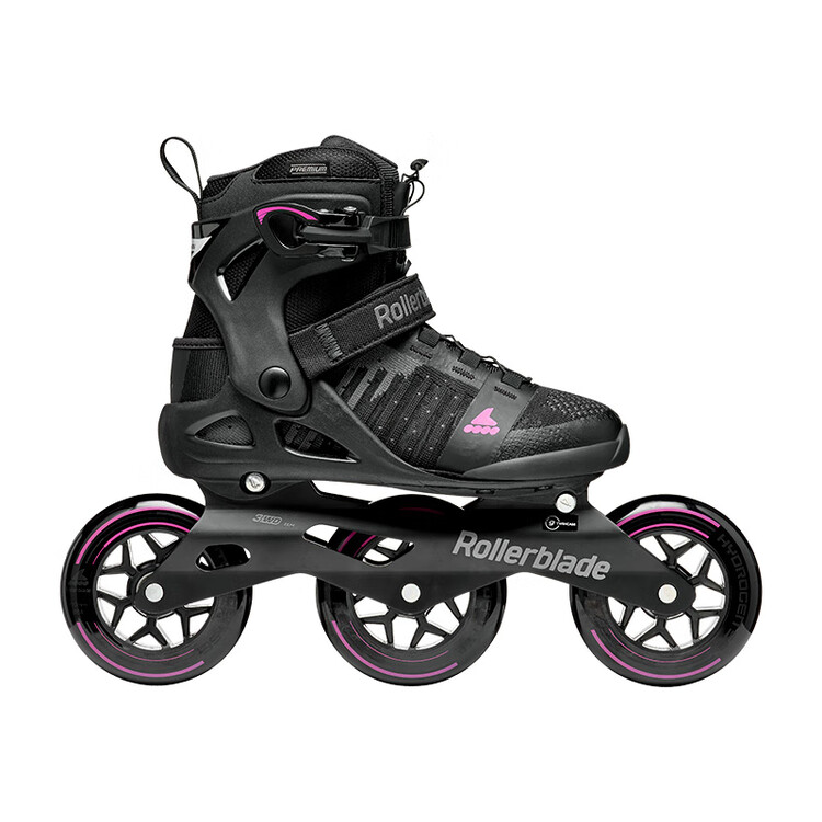 

RollerBlade Роликовые коньки Macroblade для взрослых, мужские и женские, черно-светло-фиолетовые, размер 36