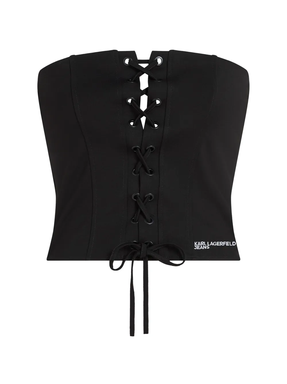 

Топ со шнуровкой Karl Lagerfeld Jeans, черный