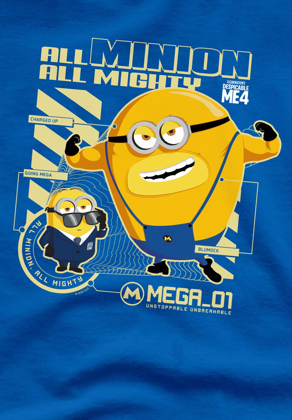 

Футболка с принтом DESPICABLE ME MEGA MINION Universal Studios, синий