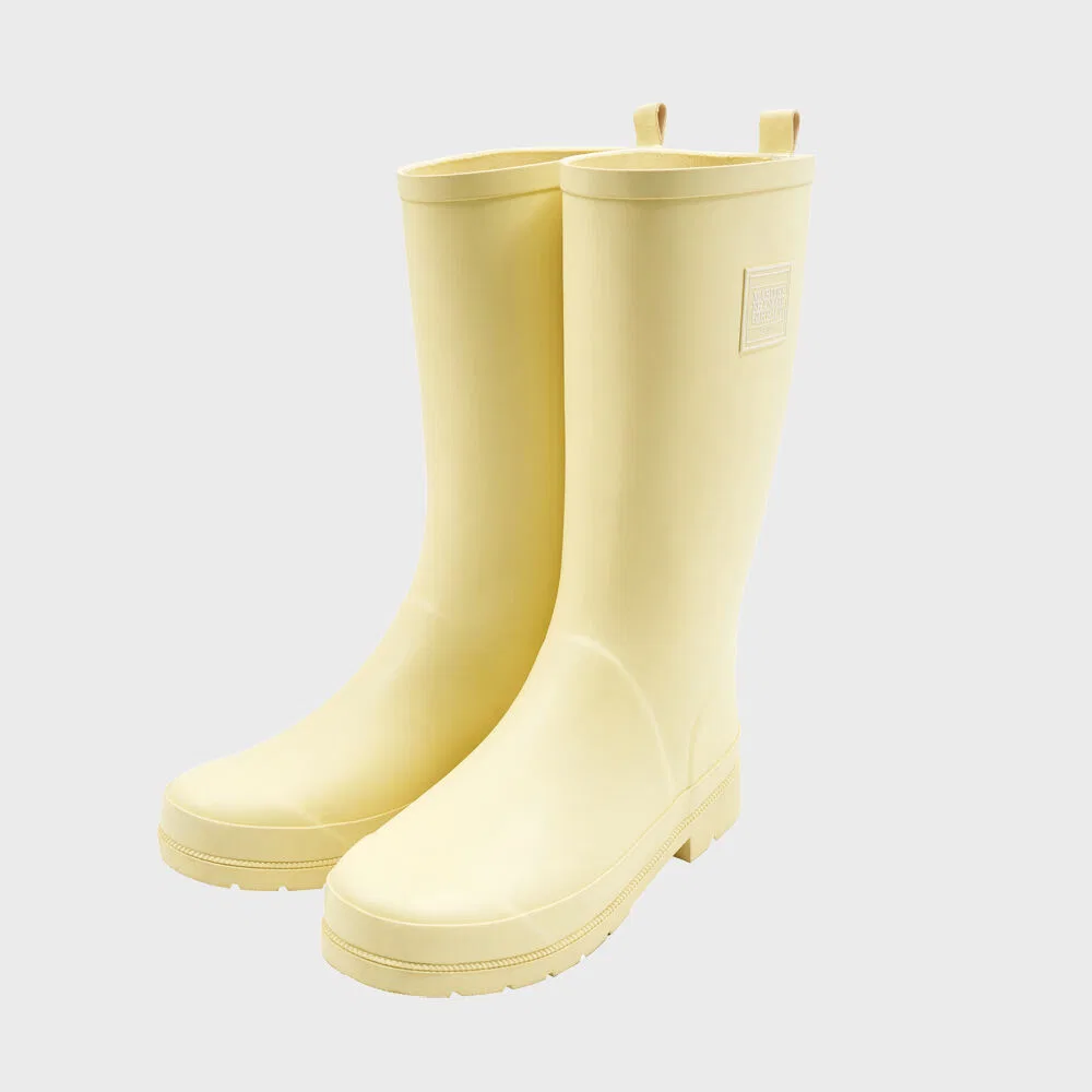Мужские жёлтые резиновые сапоги Marithé+Franҫois Girbaud Classic Logo Mid