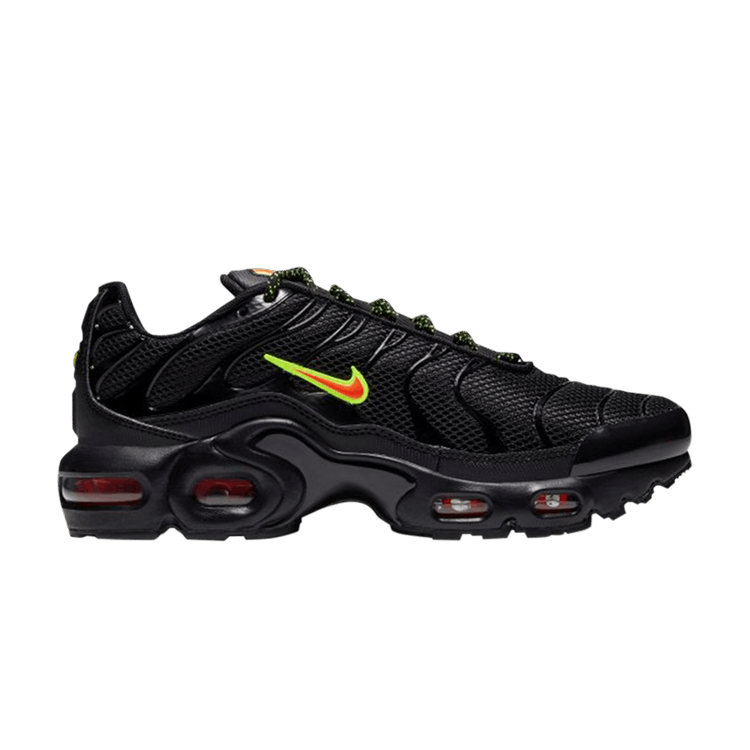 

Кроссовки Nike Air Max Plus GS 'Black Volt Hyper Crimson', черный