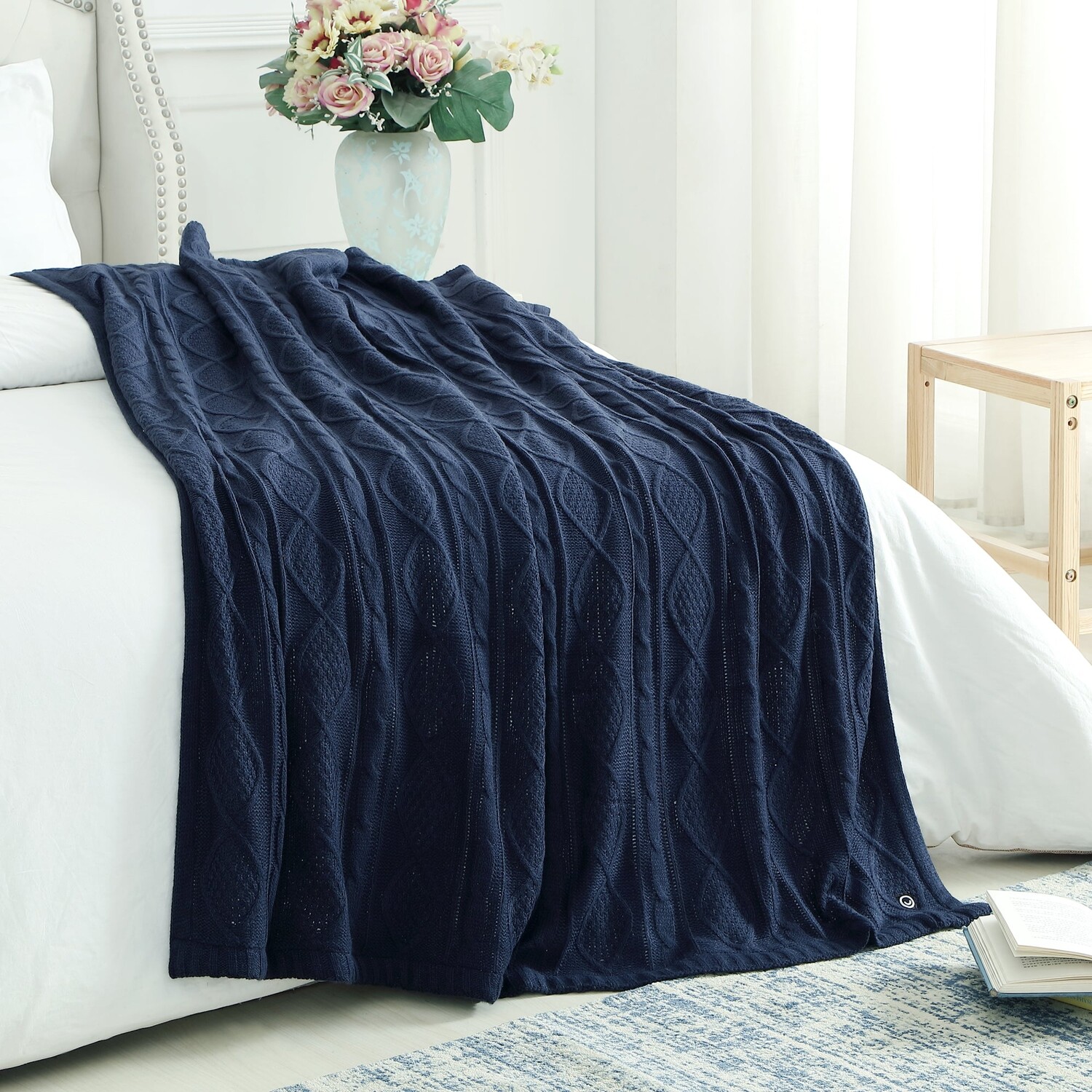 

Уютный плед Тайм Заим Cozy Tyme, цвет Navy