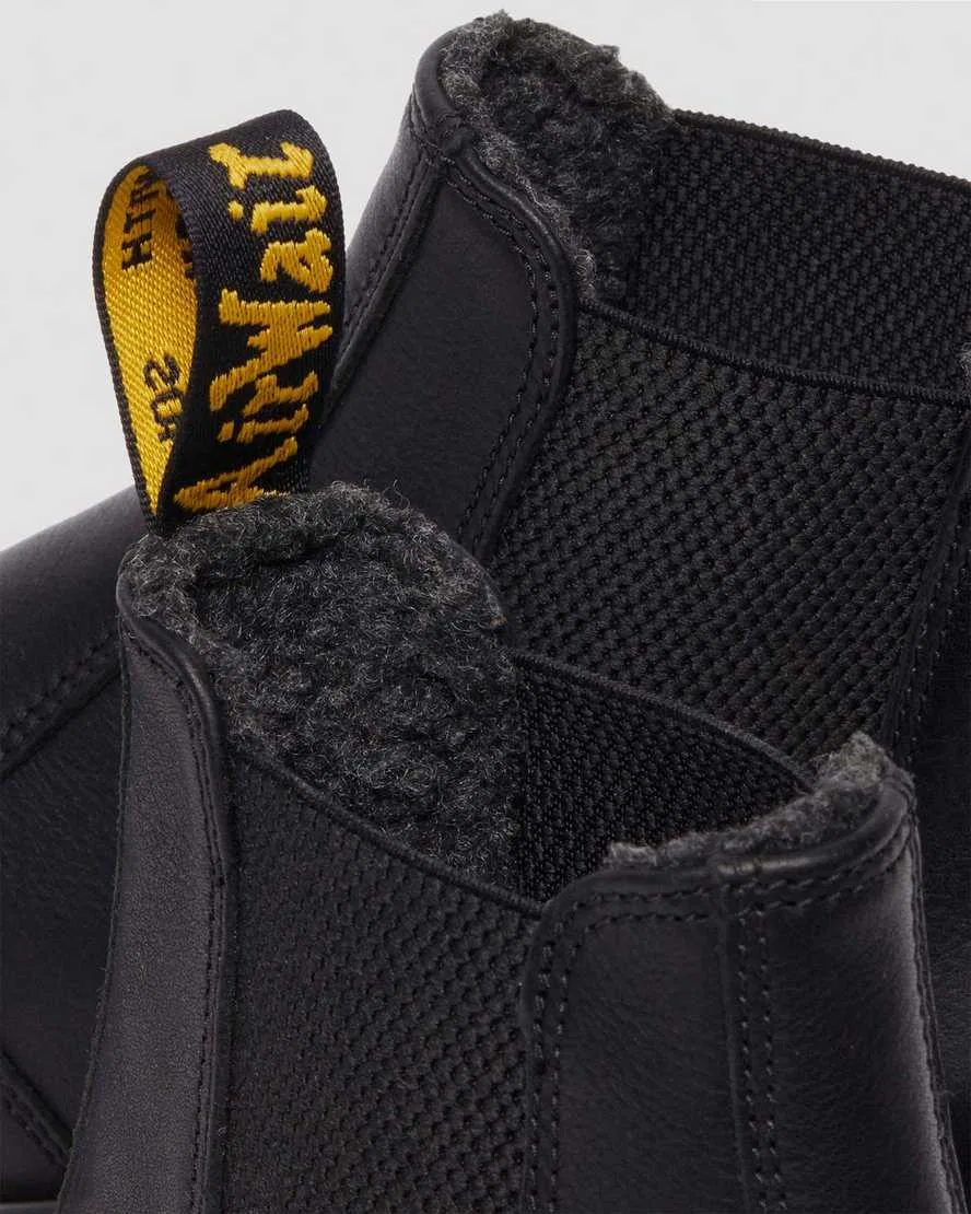 2976 Ботинки челси Grizzly на флисовой подкладке Dr Martens, черный — фото 3