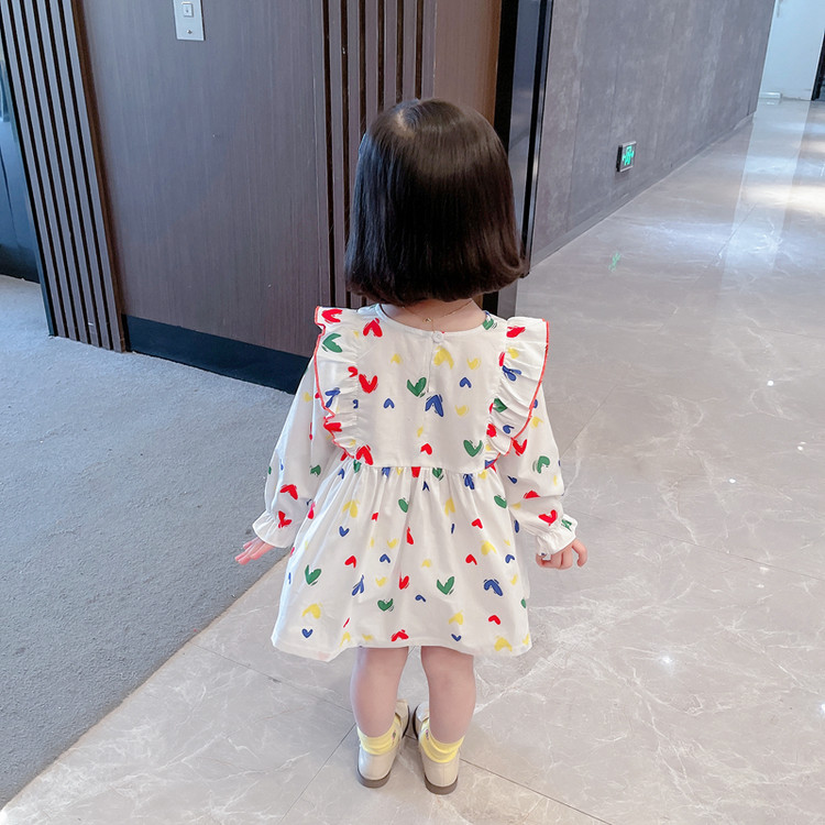 Платье для детей PROTECTCAMEL, long-sleeved heart dress — фото 3