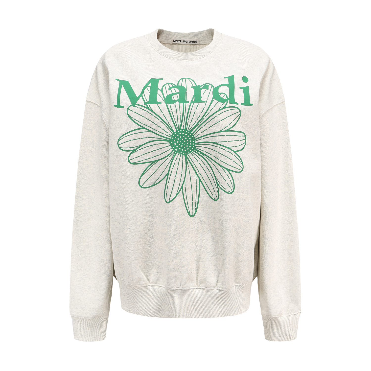 

Свитшот Unisex MARDI MERCREDI, Пыльно-серый (Яблочно-зеленый)