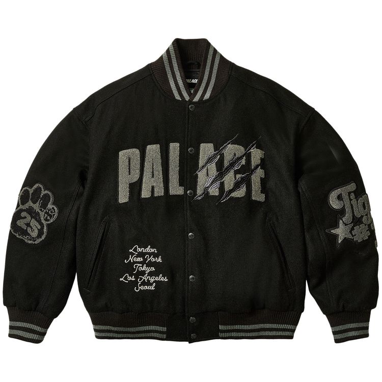 

Куртка Palace Tora Tora Varsity Jacket 'Black', черный