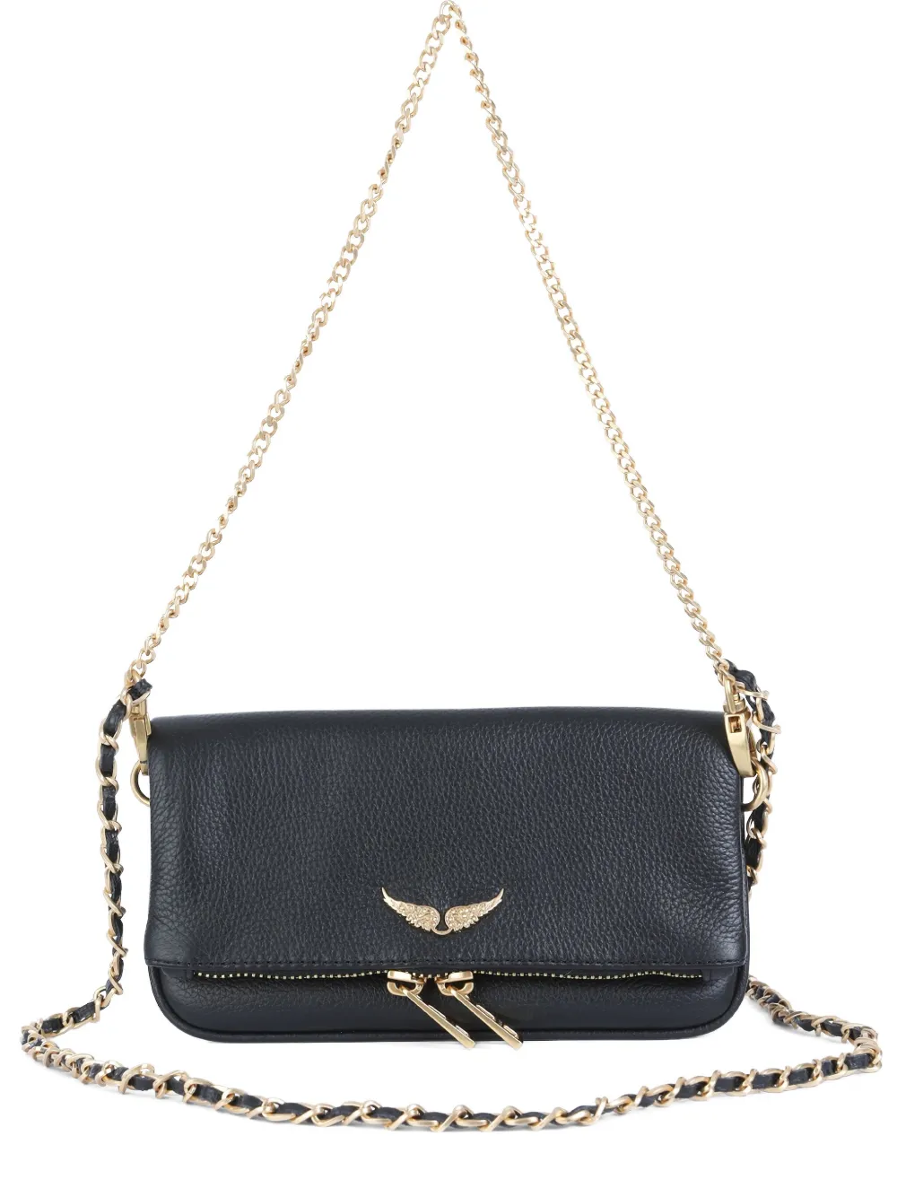 

Кожаная сумка через плечо zadig and voltaire, черный