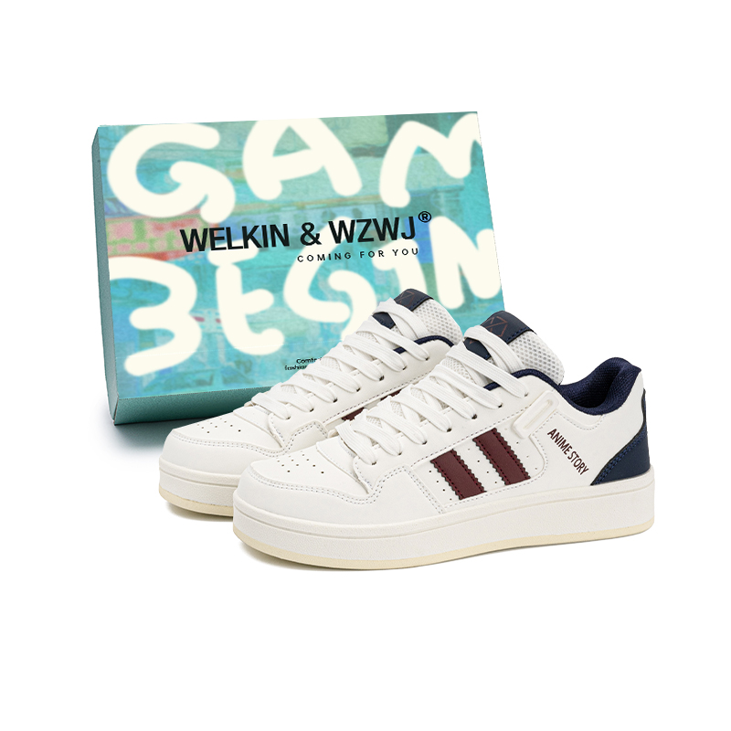 

WELKIN&WZWJ Износостойкие, легкие, дышащие и нескользящие унисекс скейтбордские кеды Cinnabar, цвет Cinnabar