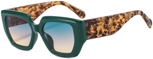 

Популярные модные солнцезащитные очки для женщин в стиле ретро с градиентными оттенками и защитой от УФ-излучения UV400. Модные солнцезащитные очки для мужчин MTZJH, Green Tea Gradient