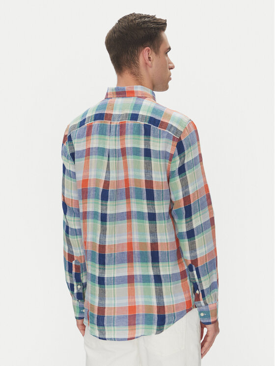 Рубашка обычного кроя Summer Madras MW0MW39166 Tommy Hilfiger, мультиколор — фото 3