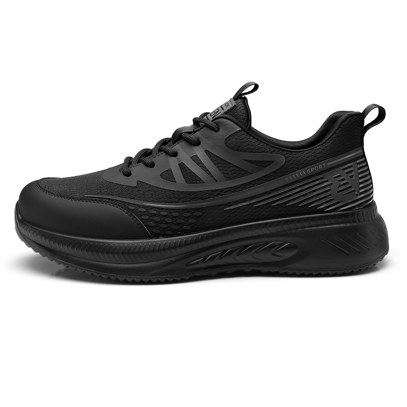 

Кроссовки мужские низкие черные Strongman