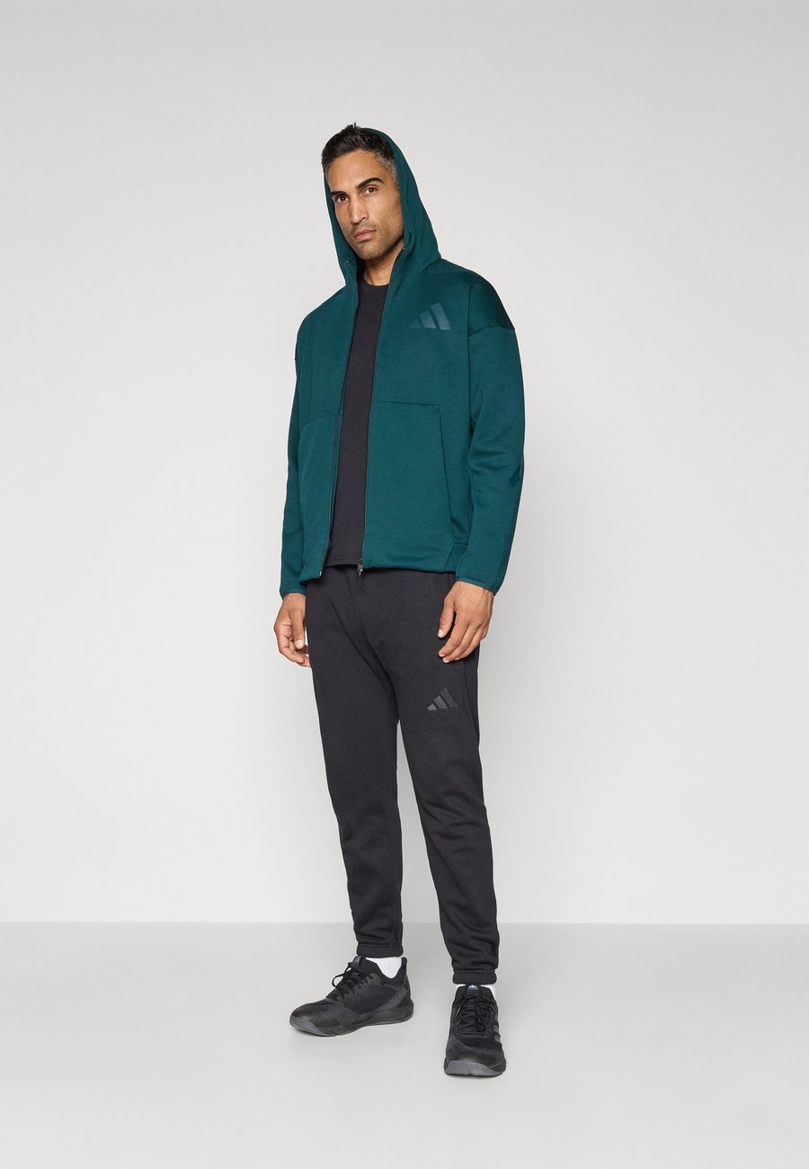 Толстовка Adidas Sportswear M Z N E FZ, Aurora Ivy/Dark Green — фото 2