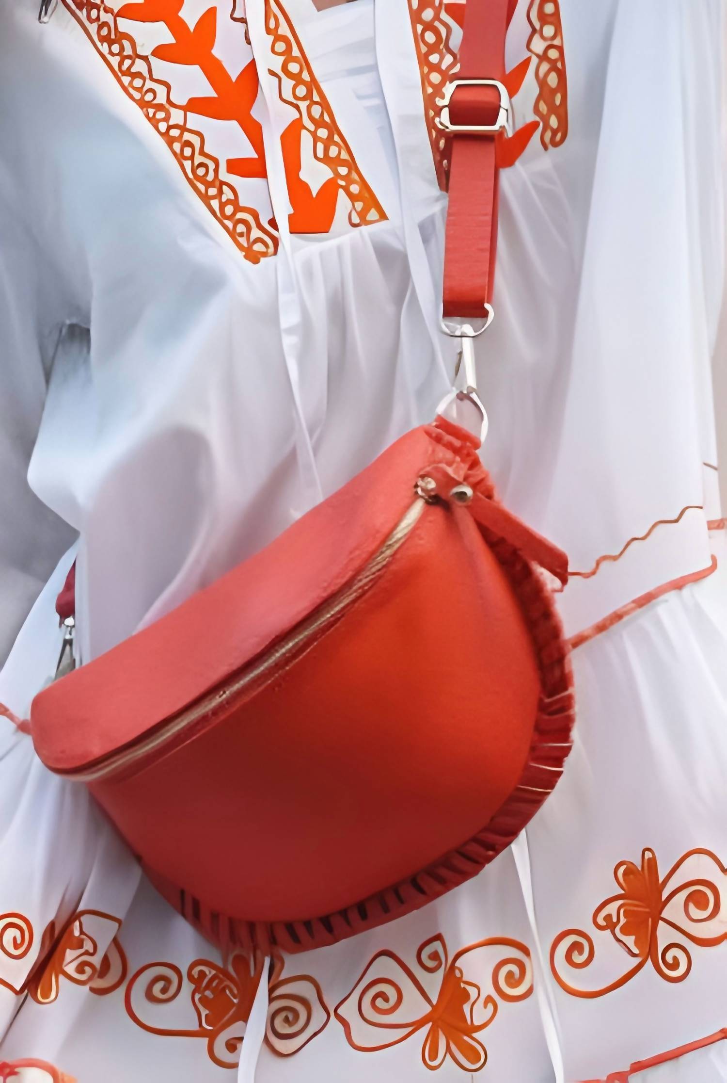 

Женская сумка Lake в яблочно-красном цвете Debbie Katz