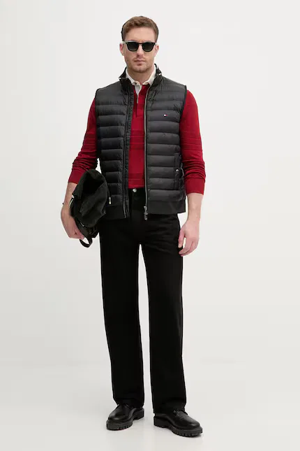 Свитер из мягкой пряжи с хлопком и шелком Tommy Hilfiger, синий — фото 2