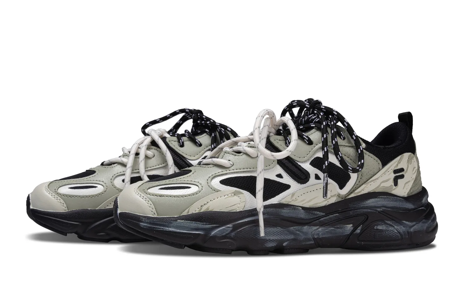 FILA Кроссовки Mars 2 668, Green Wilderness Trail Mystery Leather, мужские, черно-зеленые — фото 4