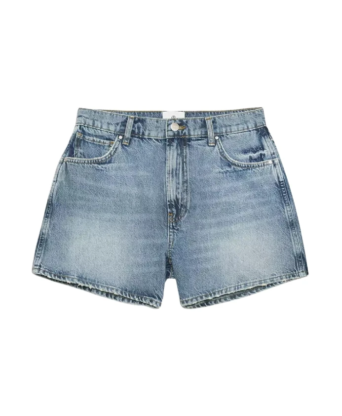 

Джинсовые шорты с высокой талией Anine Bing, синий